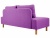 Свельд нераскладной Фиолетовый Рогожка, диван софа