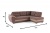 Мигель коричневый, угловой диван