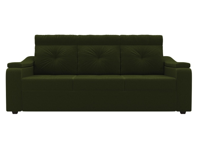 Джастин Зеленый Микровельвет, диван выкатной
