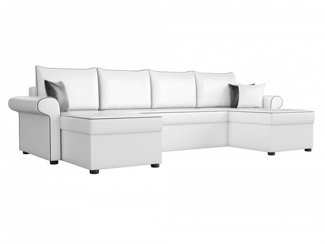 Милфорд Эко П-образный Белый, угловой диван