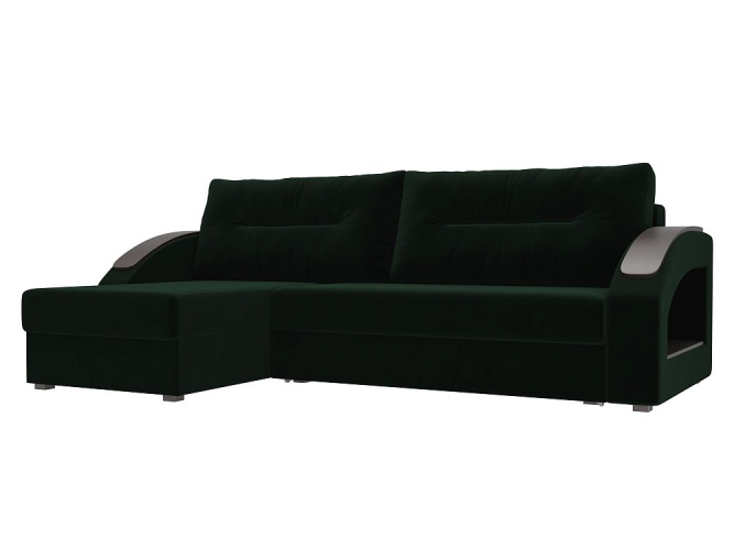 Канзас Зеленый Велюр, угловой диван