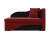 Грация Красно-Черный велюр, диван тахта