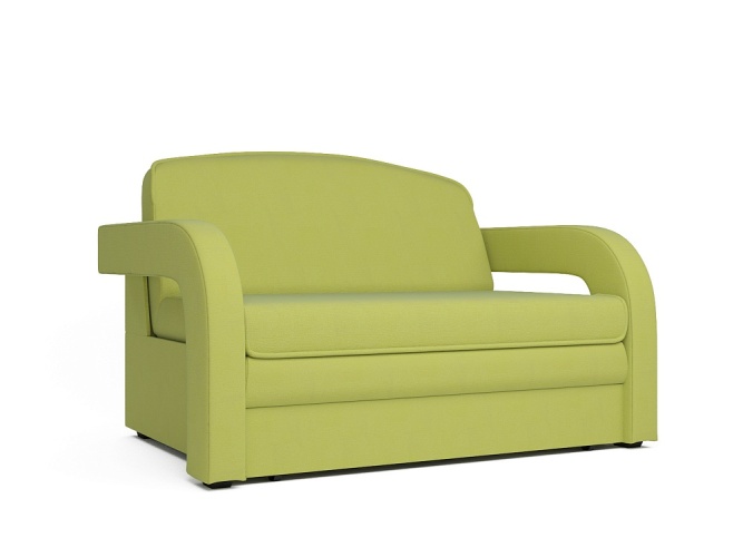 Кармен 2 Зеленый экокожа, диван выкатной