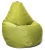 Кресло груша XL Рогожка Bahama - Green - 1, пуф