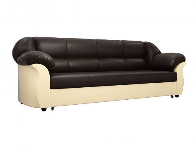 Карнелла коричнево-бежевый, диван выкатной