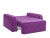 Гермес Фиолетовое Микровельвет, кресло-кровать