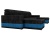 Честер П-образный Черно-Синий Велюр, угловой диван