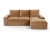 Каро светло-коричневый, угловой диван