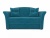 Малютка 2 Синий Велюр, диван выкатной