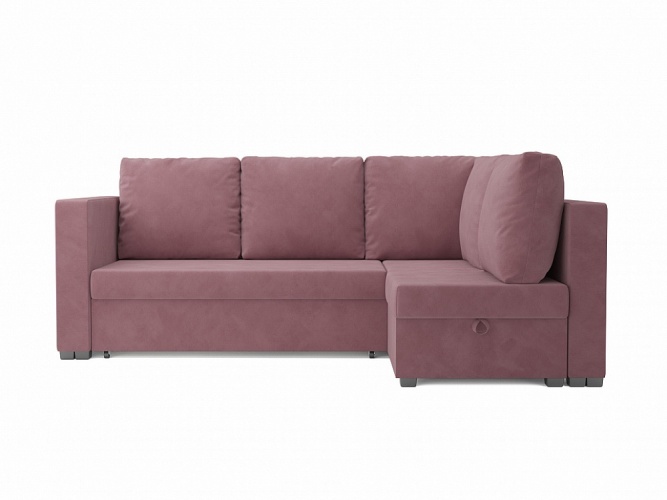 Мансберг 2 Розовый Велюр, угловой диван