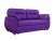 Бруклин Фиолетовый Велюр, диван выкатной