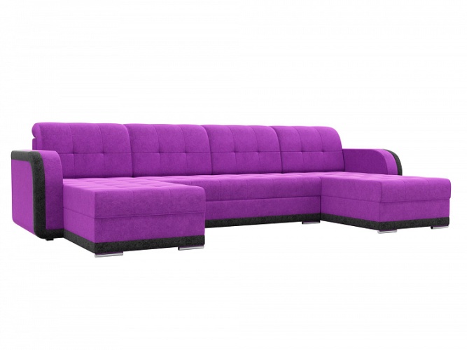 П-образный Марсель фиолетовый, угловой диван