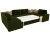 П-образный Николь зеленый, угловой диван