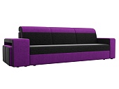 Мустанг с двумя пуфами Черно-Фиолетовый от производителя Мегасалон