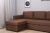 Торонто коричневый, угловой диван