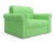 Палермо Зеленое Велюр, кресло-кровать