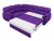 Бруклин Фиолетовый Велюр, угловой диван