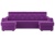 Джастин П-образный Фиолетовый Микровельвет, угловой диван