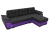Нестор Черно-Фиолетовый, угловой диван
