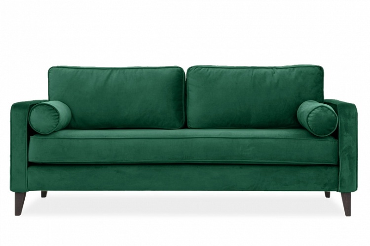 Клауд нераскладной Зеленый 2 Велюр, диван тахта