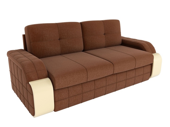Николь коричневый, диван еврокнижка