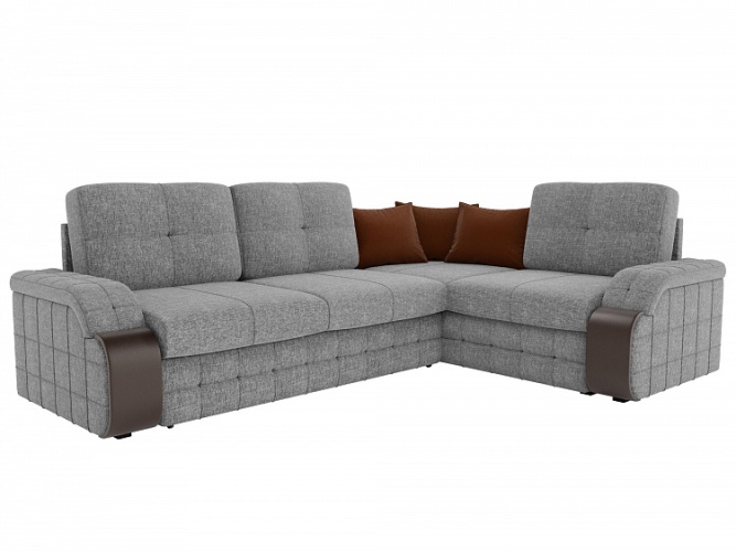 Николь серый, угловой диван