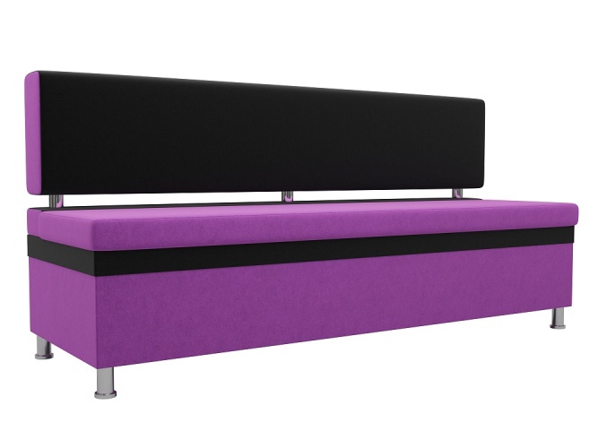 Стайл Черно-Фиолетовый Микровельвет, кухонный диван