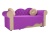 Тедди 2 Фиолетово-Бежевый Микровельвет, детский диван