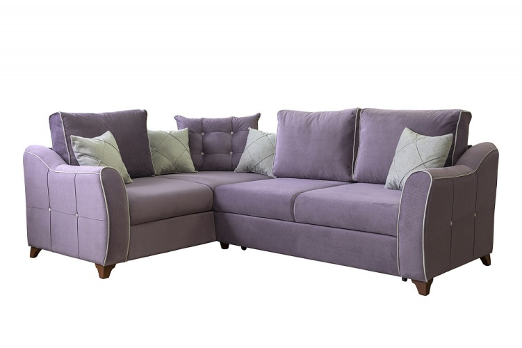Томас фиолетовый, угловой диван