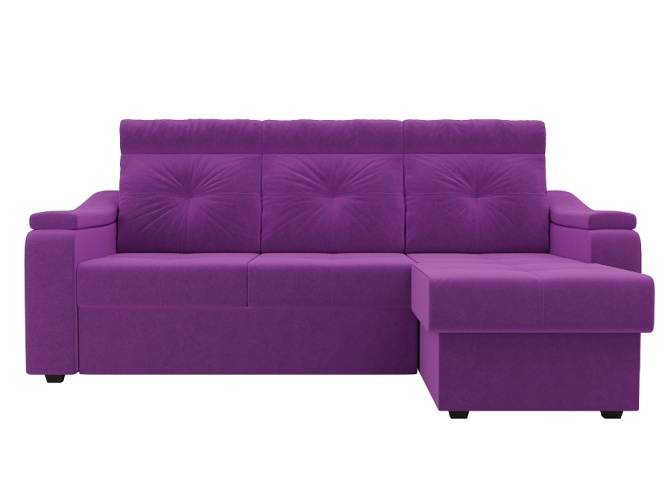 Джастин Фиолетовый Микровельвет, угловой диван