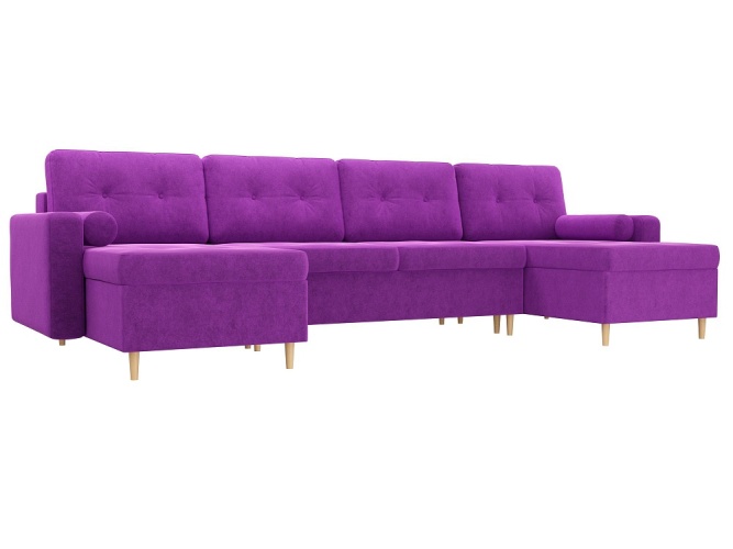 Белфаст-П Фиолетовый Вельвет, угловой диван