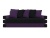Веста (Венеция) Черно-Фиолетовый, диван еврокнижка