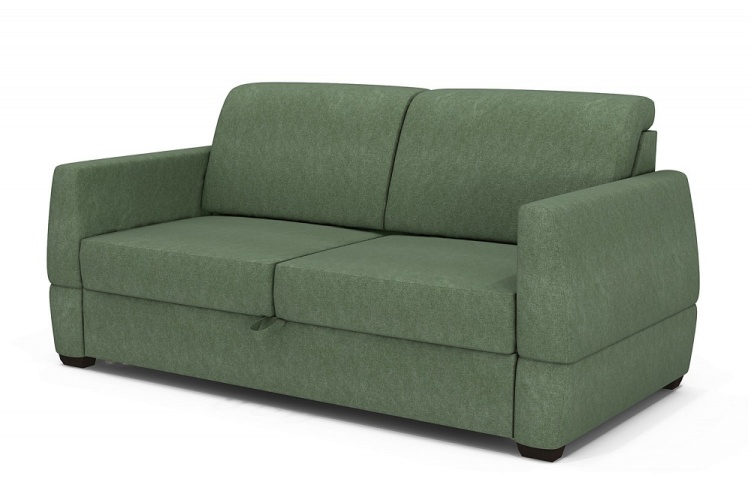 Милан зеленый, диван выкатной