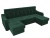 Джастин П-образный Зеленый Велюр, угловой диван