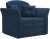 Малютка 2 синий велюр, Кресло-кровать 