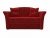 Малютка 2 Красный Велюр, диван выкатной