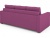 Плаза Flax Пурпурный Рогожка, диван еврокнижка