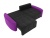 Бристоль Черно-Фиолетовый, диван еврокнижка