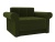 Берли Зеленое Вельвет, кресло-кровать