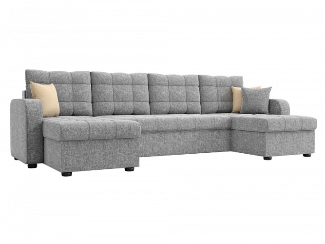 Ливерпуль Квадро П-образный серый, угловой диван