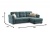 Манхэттен бирюзовый, угловой диван