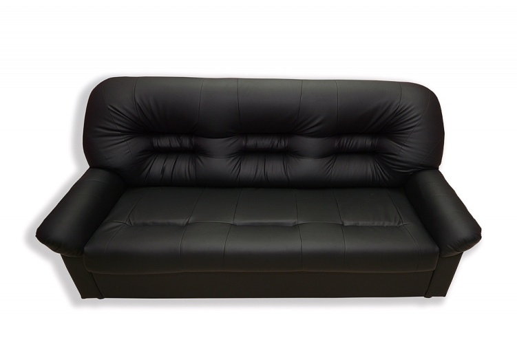 Марсель (Честер) Черный экокожа, офисный диван