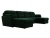 Бостон Luxe П-Образный Зеленый Вельвет, угловой диван