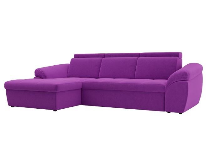 Мисандра Фиолетовый Микровелюр, угловой диван