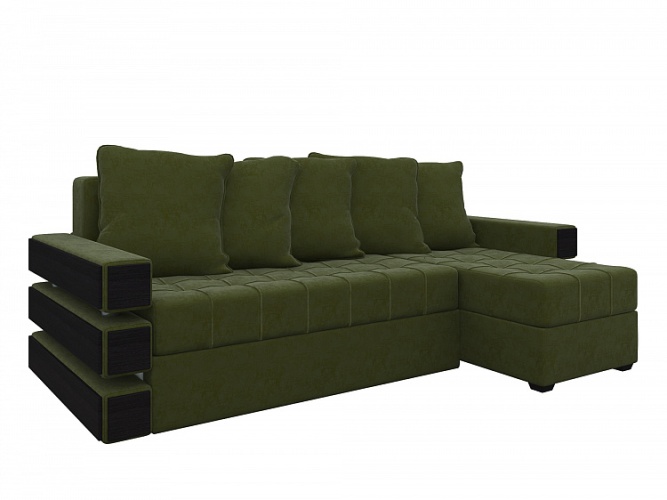 Веста (Венеция) Зеленый, угловой диван