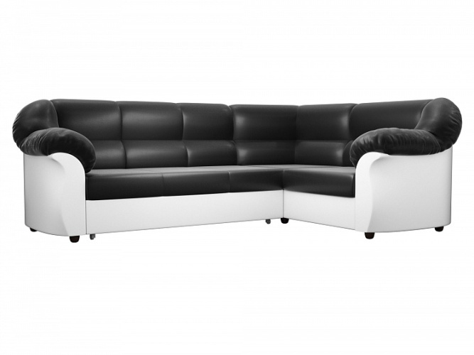 Карнелла Черно-Белый, угловой диван