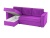 Принстон фиолетовый, угловой диван