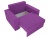 Мэдисон Фиолетовый Микровельвет, кресло-кровать