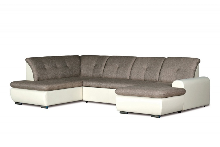 Кристофер П-образный серый, угловой диван