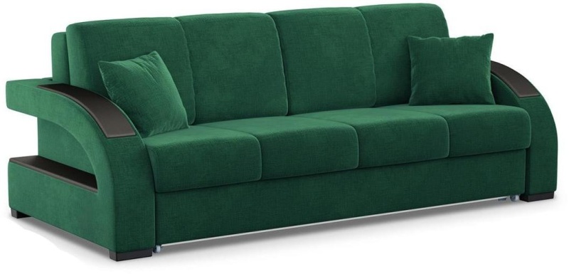 Верона 2 Зеленый Велюр, диван еврокнижка